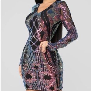 Sequin mini dress